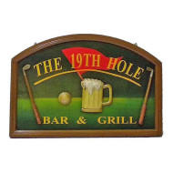 Ξύλινος πίνακας ζωγραφικής 40*60*2,5 εκ. ανάγλυφος bar and grill 2665