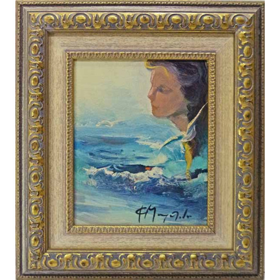 Πίνακας ζωγραφικής 20*25 εκ. Μουρατίδου ''γυναίκα και θάλασσα'' 44-65 Πίνακας ζωγραφικής 20*25 εκ. Μουρατίδου ''γυναίκα και θάλασσα'' 44-65