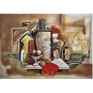 Πίνακας ζωγραφικής 70*100 εκ. καθρέπτης 536