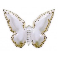 Μπολ πεταλούδα 3*30*25 εκ. λευκή πορσελάνη 11-215