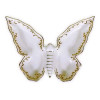 Bowl butterfly 3*25*20 cm. white porcelain 11-216