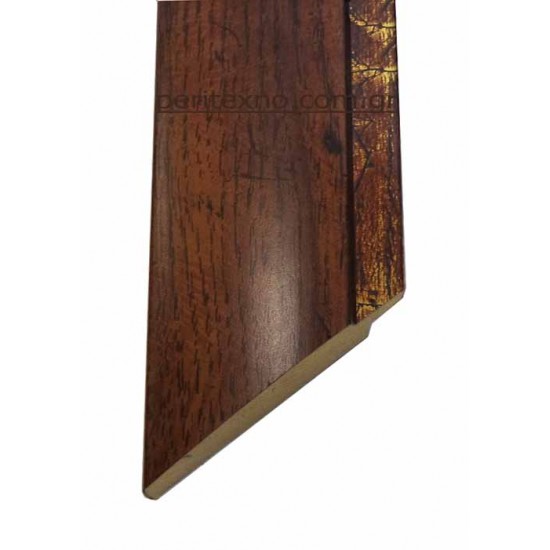 Κορνίζα ξύλινη 6 εκ. καφέ αντικέ χρυσό 1523