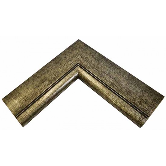 Κορνίζα ξύλινη 6,3 εκ. σκούρο ασημί 367-2