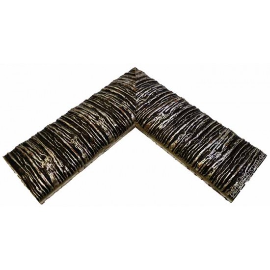 Κορνίζα ξύλινη 7,2 εκ. wenge ασημί ανάγλυφη 490-12