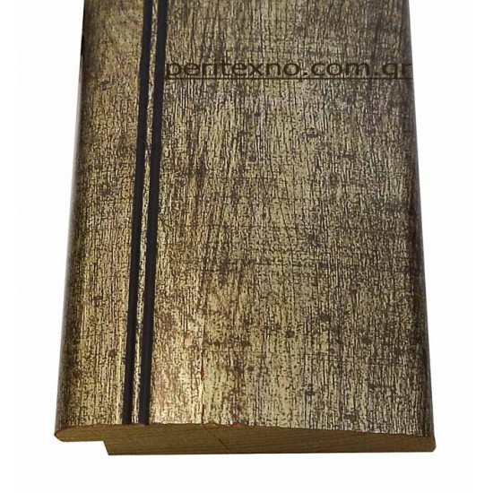 Κορνίζα ξύλινη 6,3 εκ. σκούρο ασημί 367-2