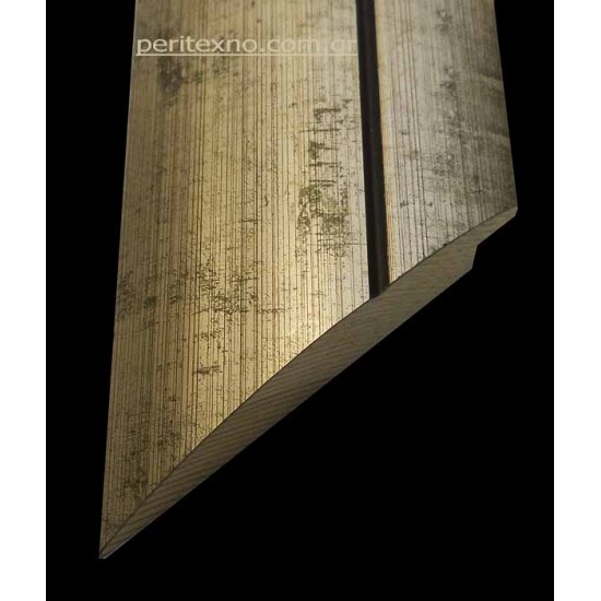 Κορνίζα ξύλινη 8 εκ. ασημί μαύρο λούκι 1492