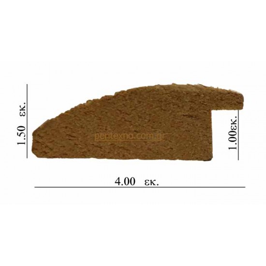 Κορνίζα ξύλινη 4 εκ. φυσικό χρώμα 631-53