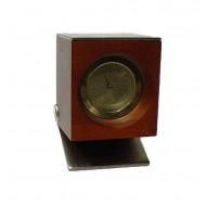 Ρολόι γραφείου 6*5*5 εκ. ξύλο μέταλλο  50