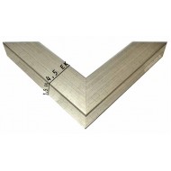 Κορνίζα ξύλινη 4,5 εκ. ασημί 1443