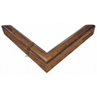 Κορνίζα ξύλινη 2,1 εκ. καφέ με βάθος 1609