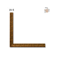 Κορνίζα ξύλινη 1,90 εκ. χρυσή σκαλιστή 19-5