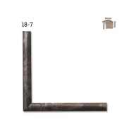 Κορνίζα ξύλινη 1,8 εκ. πομπέ γραφίτη 18-7