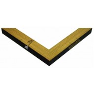 Κορνίζα ξύλινη 3,2 εκ. χρυσό μαύρο 1344