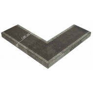 Κορνίζα ξύλινη 7 εκ. πλάκα ανθρακί ασημί 70-6