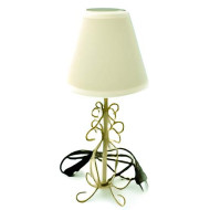 Επιτραπέζιο φωτιστικό 39*10*10 εκ. αντικέ λευκό μεταλλικό 018