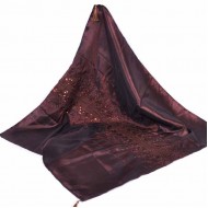 κέντημα 100*100 εκ. καρέ καφέ 21-103