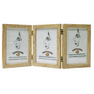 Κορνίζα για 3 φωτογραφίες 10*15 εκ. ρουστίκ εκρού 199-41-31015