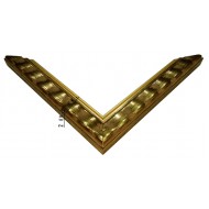 Κορνίζα ξύλινη 3 εκ. χρυσή ανάγλυφη 1244