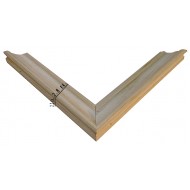 Κορνίζα ξύλινη 2,8 εκ. λευκό ντεκαπέ 563-03