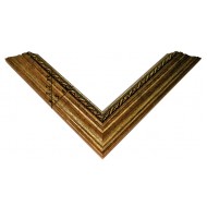 Κορνίζα ξύλινη 3,5 εκ. χρυσή σκαλιστή 862-01