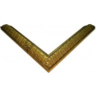 Κορνίζα ξύλινη 2,8 εκ. χρυσή ανάγλυφη 977