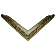 Κορνίζα ξύλινη 3 εκ. ασημί σκαλιστή 1245