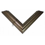 Κορνίζα ξύλινη 3,5 εκ. ασημί σκαλιστή  862-02