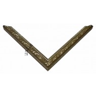 Κορνίζα ξύλινη 2,1 εκ. ασημί σκάλισμα 974