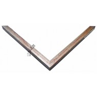 Κορνίζα ξύλινη 1,5 εκ. ασημί κόκκινο 1260