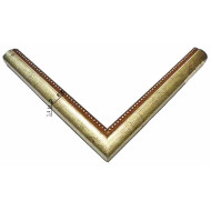 Κορνίζα ξύλινη 2.3 εκ. ασημί κρακελέ 563-2