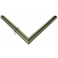 Κορνίζα ξύλινη 1,5 εκ. πετρόλ ασημί 952