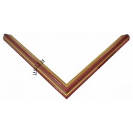 Κορνίζα ξύλινη 1,5 εκ. σκούρο ροζ χρυσό 953