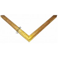 Κορνίζα ξύλινη 1,5 εκ. χρυσή κρακελέ 1595