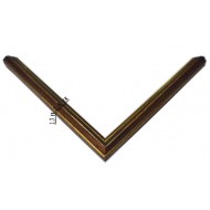 Κορνίζα ξύλινη 1,6 εκ. οξειδωμένο χρυσό 993