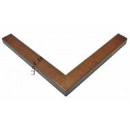 Κορνίζα ξύλινη 2,2 εκ. καφέ 201-80