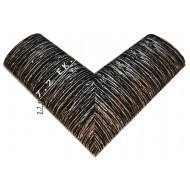 Κορνίζα ξύλινη 7,2 εκ. wenge ασημί ανάγλυφη 490-12