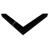 Κορνίζα ξύλινη 2 εκ. ματ μαύρη 535-07