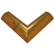 Κορνίζα ξύλινη 5,3 εκ. πομπέ χρυσή 920-01