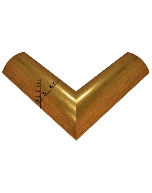 Κορνίζα ξύλινη 5,3 εκ. πομπέ χρυσή 920-01
