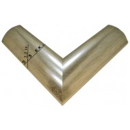 Κορνίζα ξύλινη 5,3 εκ. πομπέ ασημί 920-02