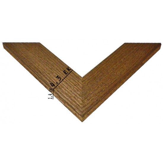 Στεφανοθήκη 5*25*35 εκ. ξύλινη καφέ αντικέ 616-04