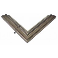 Κορνίζα ξύλινη 3,5 εκ. ασημί αντικέ 1269