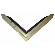 κορνίζα ξύλινη 1,20 εκ. ασημί σκοτία 1333