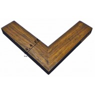 Κορνίζα ξύλινη 4,5 εκ. καφέ μαύρη πλάτη 106-59
