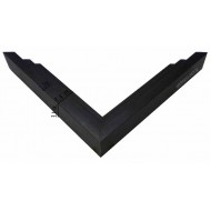 Κορνίζα ξύλινη 1,2 εκ. μαύρη σκοτία 1334