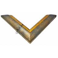 κορνίζα ξύλινη 4,20 εκ. μπλε χρυσό 1252