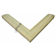 Κορνίζα πατούρα 3,4 εκ. γκρι σαγρέ 929