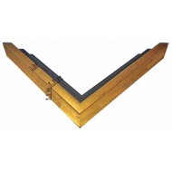 Κορνίζα ξύλινη 1,2 εκ. μπρονζε σκοτία 1331