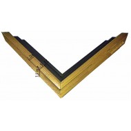 Κορνίζα ξύλινη 1,2 εκ. χρυσή σκοτία 1332