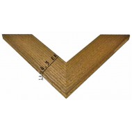 Κορνίζα ξύλινη 4,3 εκ. καφέ ανάγλυφη 616-04